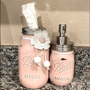 Mason Jar vanity set